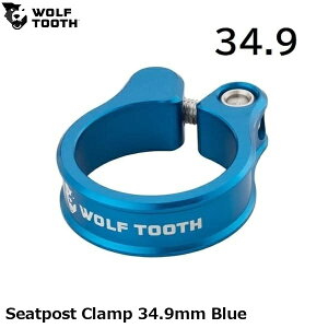 WOLF TOOTH �E���t�g�D�[�X Seatpost Clamp 34.9mm Blue ���]�ԗp �V�[�g�N�����v