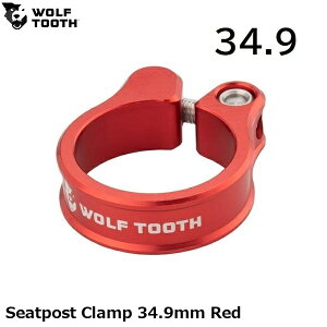 WOLF TOOTH �E���t�g�D�[�X Seatpost Clamp 34.9mm Red ���]�ԗp �V�[�g�N�����v