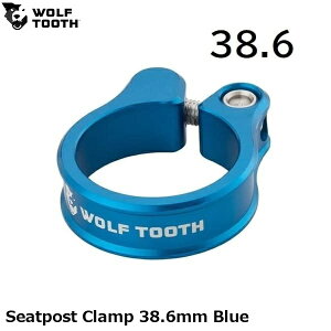 WOLF TOOTH �E���t�g�D�[�X Seatpost Clamp 38.6mm Blue ���]�ԗp �V�[�g�N�����v