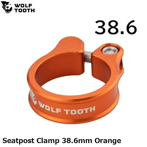 WOLF TOOTH �E���t�g�D�[�X Seatpost Clamp 38.6mm Orange ���]�ԗp �V�[�g�N�����v