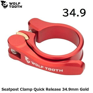 WOLF TOOTH �E���t�g�D�[�X Seatpost Clamp Quick Release 34.9mm Gold ���]�ԗp �V�[�g�N�����v