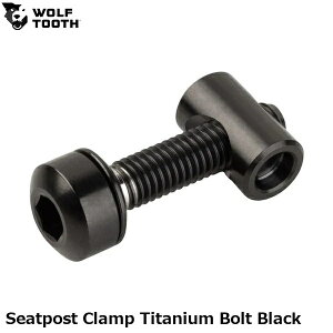 WOLF TOOTH �E���t�g�D�[�X Seatpost Clamp Titanium Bolt Black ���]�ԗp �V�[�g�N�����v