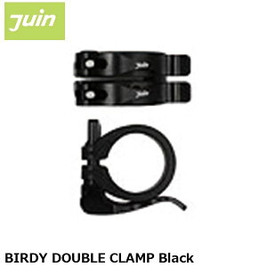 JuinTech �W���C���e�b�N BIRDY DOUBLE CLAMP Black ���]�ԗp �V�[�g�N�����v