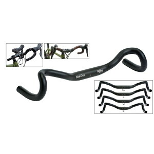 Dixna ディズナ ハンドル 自転車用 ドロップハンドル ニーザーハンドル ハンドルバー 自転車 サイクリング ロードバイク 自転車用パーツ サイクルパーツ