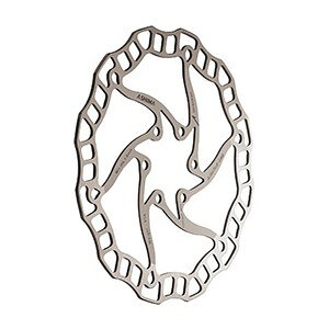 (ASHIMA/アシマ)(自転車用ブレーキ)ASM エアーローター ディスクローター 180mm シルバー (YBR00606)