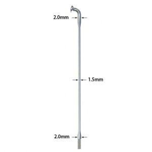 �i�T�s��/SAPIM)�i���]�ԗp�X�|�[�N�jLASER SILVER 14G �i50�{�j�i299mm-305mm�j