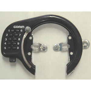 (GORIN/ゴリン)(自転車用鍵/ロック)GR-500-V リングロック (ボタン式) ブラック