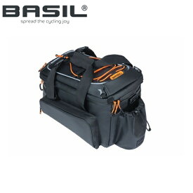 BASIL バジル バッグ BASIL マイルズ ターポリン トランクバッグ プロ 9-36L MIK ブラック/オレンジ バッグ かばん 自転車 ロードバイク