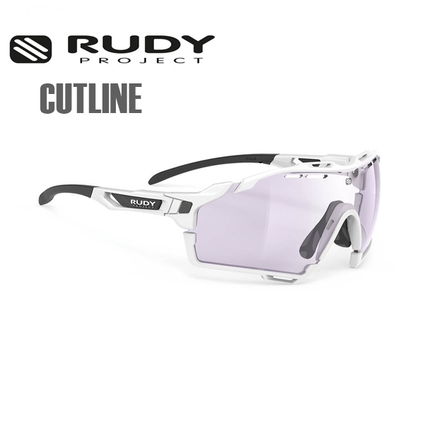 RUDY PROJECT ルディプロジェクト CUTLINE カットライン ホワイトグロスフレーム インパクトX2 調光レーザーパープルレンズ SP637569-0008 サングラス スポーツサングラス 自転車