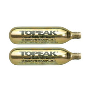 TOPEAK トピーク 16g ネジ付 CO2 カートリッジ 2本セット (コード番号:YPP12800)