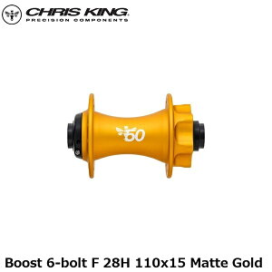 CHRISKING �N���X�L���O Boost 6-bolt F 28H 110x15 Matte Gold ���]�� �t�����g�n�u