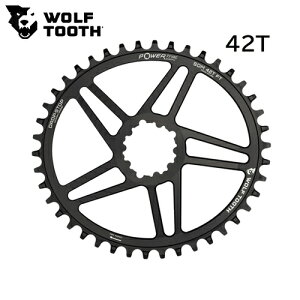 WOLF TOOTH@EtgD[X Elliptical Direct Mount Chainring for SRAM 42T compatible with SRAM Flattop ] `F[O