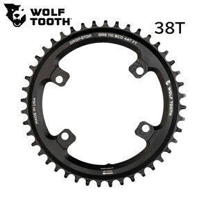 WOLF TOOTH�@�E���t�g�D�[�X 110 BCD 4 Bolt Chainring for Shimano GRX 38t ���]�� �`�F�[�������O