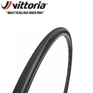 Vittoria BbgA rbgA RALLY TU ALL BLK 28X25 FV51 [hp `[u[^C ] [hoCN