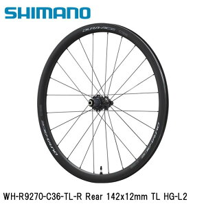 SHIMANO V}mDURAACE fG[X (R9200 12S) WH-R9270-C36-TL-R Rear 142x12mm TL HG-L2 ] gzC[[h NXoCN
