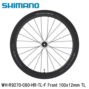 SHIMANO V}mDURAACE fG[X (R9200 12S) WH-R9270-C60-HR-TL-F Front 100x12mm TL ] gzC[[h NXoCN
