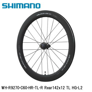 SHIMANO V}mDURAACE fG[X (R9200 12S) WH-R9270-C60-HR-TL-R Rear142x12 TL HG-L2 ] gzC[[h NXoCN