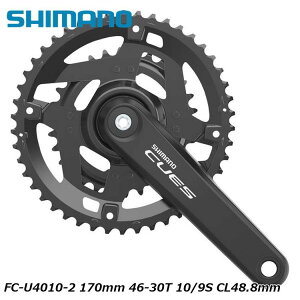 SHIMANO シマノCUES(U3000/U4000/U6000/U8000) FC-U4010-2 170mm 46-30T 10/9S CL48.8mm 自転車 クランクセット