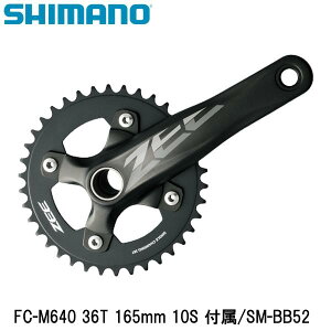 SHIMANO �V�}�m FC-M640 36T 165mm 10S �t��/SM-BB52 ���]�� �N�����N�Z�b�g