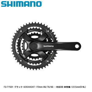 SHIMANO V}m FC-TY501 ubN 42X34X24T 170mm 8S/7S/6S EΉBB lp 122.5mm(D-NL) ] NNZbg