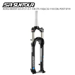 �T�X�t�H�[�N SR SUNTOUR/�G�X�A�[�� �T���c�A�[ XCR32 LO 27.5+BOOST 15QLC32-110 1.5-1 1/8 CTS 100/120 COIL �u���b�N SF19