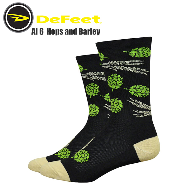 DeFeet ディフィート ソックス 最新アイテム 靴下 AI 6 エアイーター and 6インチ オリジナル Barley サイクルソックス Hops