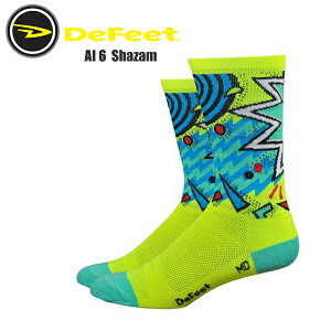 DeFeet ディフィート ソックス 靴下 AI 6 Shazam エアイーター 6インチ サイクルソックス