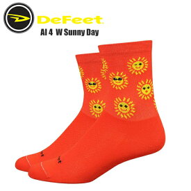 DeFeet ディフィート ソックス 靴下 AI 4 W Sunny Day エアイーター 4インチ レディース サイクルソックス