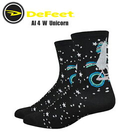DeFeet ディフィート ソックス 靴下 AI 4 W Unicorn エアイーター 4インチ レディース サイクルソックス