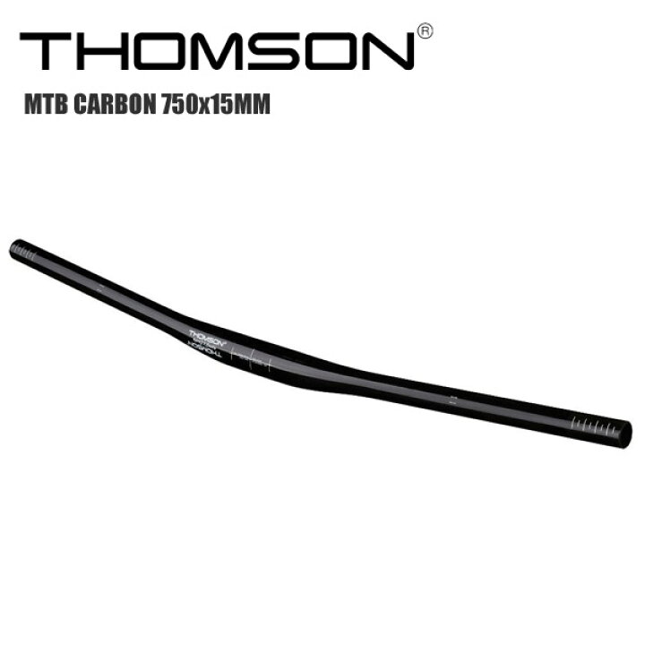 楽天市場】THOMSON トムソン MTB CARBON RISERBAR 750x15MM MTB 