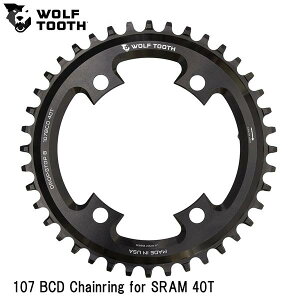 WOLF TOOTH�@�E���t�g�D�[�X 107 BCD Chainring for SRAM 40T ���]�� �`�F�[�������O