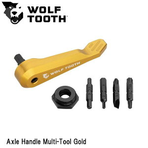 WOLF TOOTH�@�E���t�g�D�[�X Axle Handle Multi-Tool Gold ���]�� �H�� �}���`�c�[��