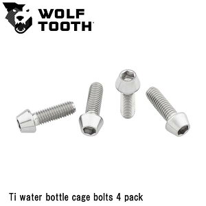 WOLF TOOTH�@�E���t�g�D�[�X Ti water bottle cage bolts 4 pack ���]�� �{�g���P�[�W �{���g