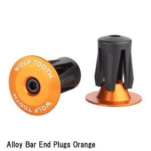 WOLF TOOTH�@�E���t�g�D�[�X Alloy Bar End Plugs Orange ���]�� �G���h�v���O �o�[�G���h
