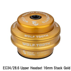 WOLF TOOTH@EtgD[X EC34/28.6 Upper Headset 16mm Stack Gold ] wbhp[c