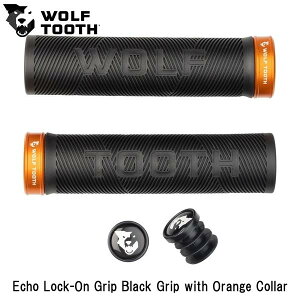 WOLF TOOTH@EtgD[X Echo Lock-On Grip Black Grip with Orange Collar ] Obv