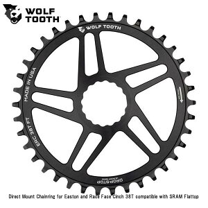 WOLF TOOTH�@�E���t�g�D�[�X Direct Mount Chainring for Easton and Race Face Cinch 38T compatible with SRAM Flattop ���]�� �`�F�[�������O
