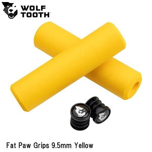 WOLF TOOTH@EtgD[X Fat Paw Grips 9.5mm Yellow ] Obv