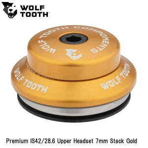 WOLF TOOTH@EtgD[X Premium IS42/28.6 Upper Headset 7mm Stack Gold ] wbhp[c