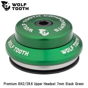 WOLF TOOTH@EtgD[X Premium IS42/28.6 Upper Headset 7mm Stack Green ] wbhp[c