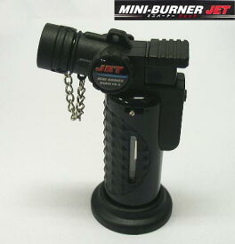 送料無料！ライター用ガスで使用可能なミニバーナージェット(Mini Burner JET)(ブラック)(火力強め)