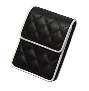 送料290円〜新品 LUXE CANDY キルティング シガレットタバコケース(黒白)10cmロング対応
