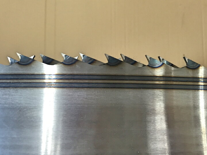 楽天市場】製材用帯鋸（バンドソー）127mm幅×1.05厚×32mmピッチ 7001 