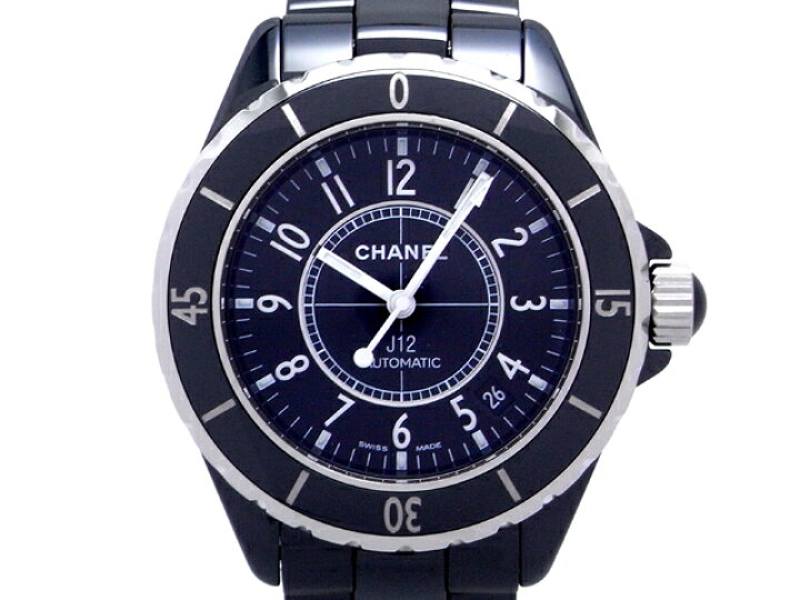 楽天市場】CHANEL シャネル/J12 38mm ブラック文字盤 メンズ CE  