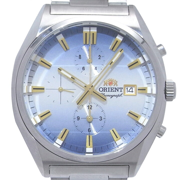 楽天市場】ORIENT オリエント クロノグラフ デイト TT10-C0-B ブルー 