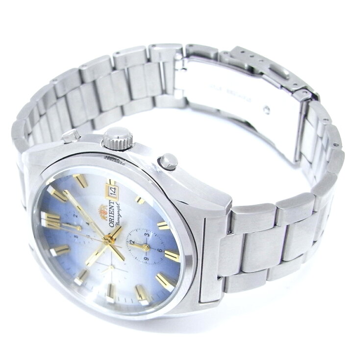 楽天市場】ORIENT オリエント クロノグラフ デイト TT10-C0-B ブルー 