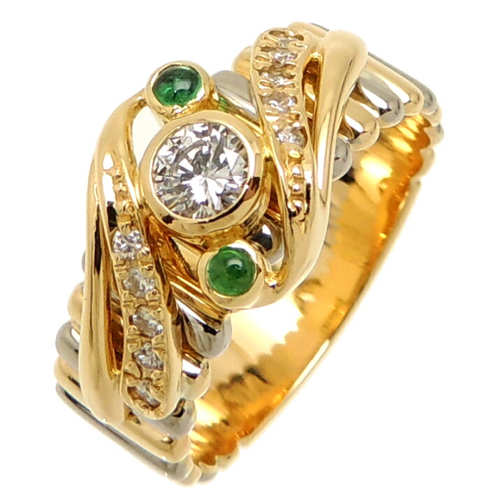 楽天市場】【銀座店】 レオナール LEONARD 750YG 0.208ct エメラルド  