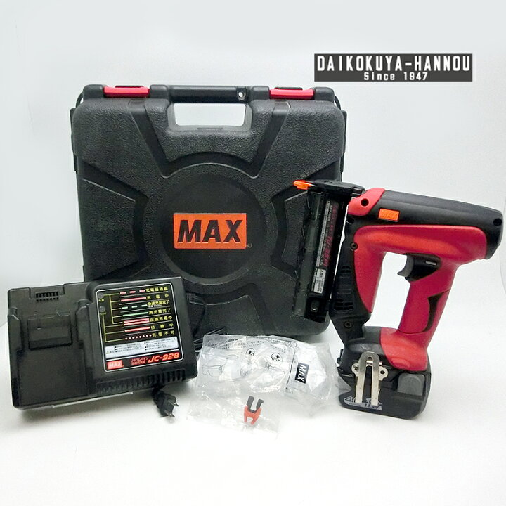 楽天市場】【飯能本店】 マックス MAX 充電式ピンネイラ TJ-35P1 