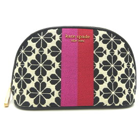 【飯能本店】 ケイトスペード 化粧ポーチ レディース ポーチ キャンバス マルチ（ブラック系/レッド） DH73266【大黒屋質店出品】 【中古】【送料無料】【店頭受取対応商品】