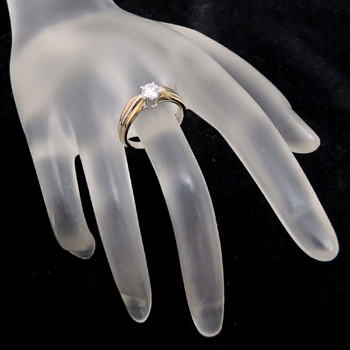 楽天市場】【銀座店】 カルティエ 0.38ct ダイヤモンド トリニティ 